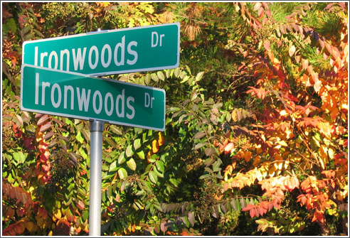 ironwoods sign post